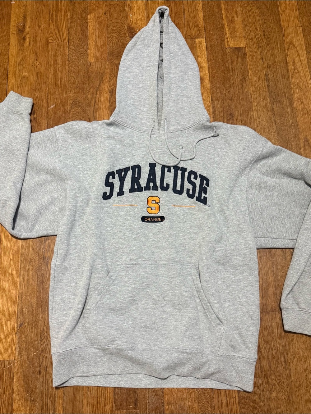 Syracuse University Gray Hooded Sweatshirt